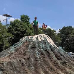 On top of mt Kilimanjaro