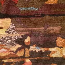 Detailaufnahme der Knüpftechnik und ihre Farbenvielfalt