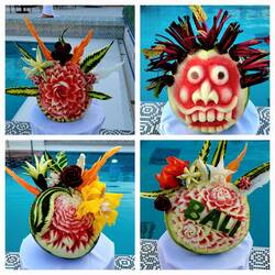Watermelon sculptures