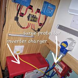 A repaired inverter and new surge protector fitted 👌