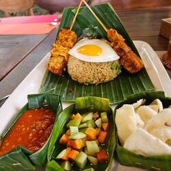 Lunch at the Balinese restaurant