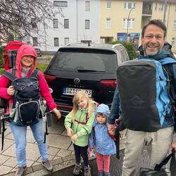 Rucksack für jeden - manche auch 2 oder 3