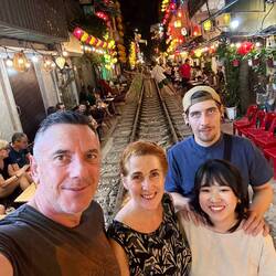 Die berühmte Train Street, leider haben auch hier die Züge Verspätung