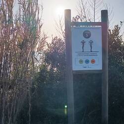 Einen Trimm-dich-Pfad gibt's auch 🫢