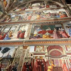 Stunning frescoes depicting Biblical scenes