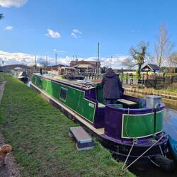 Our mooring opposite The Shady