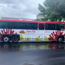Typical public bus on big island