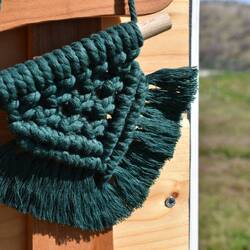 Ayé j'ai enfin fini mon macramé !