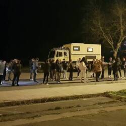 .... und zack, war die plasencianische Blaskapelle da.