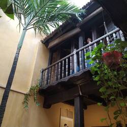 Small open courtyard in middle of the house