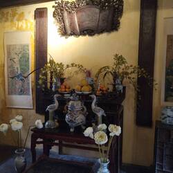 A traditional house, small shrine
