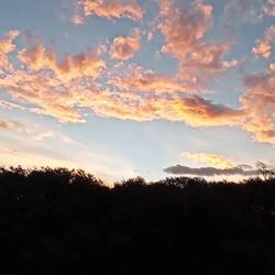 The sky from Carolyn's last nigjt