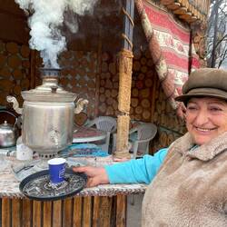 Angekommen in Gosh gab es erstmal einen Tee