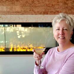 A White Lady enjoying a White Lady Cocktail!