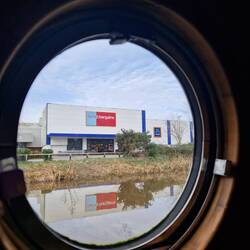 Not the most scenic spot we've stayed, but handy for the shops!