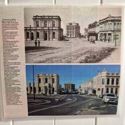 Blick aufs viktorianische Viertel um 1885 und heute.