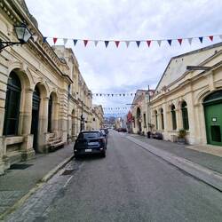 Blick durch die Harbour Street im viktorianischen Viertel
