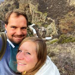 Blick auf das alte Kloster von Garni