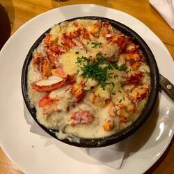 This crab dish was amazing. The food in Patagonia was excellent everywhere.