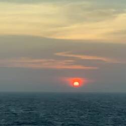 Sunset video as we leave Viet Nam