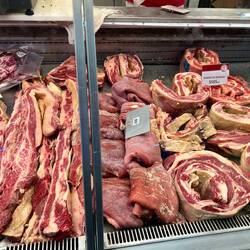 More esoteric cuts of beef, like tongue