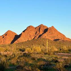 My sunset view to the Kofa Mountains