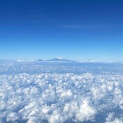 Mt. Kilimandscharo as seen from the air plane