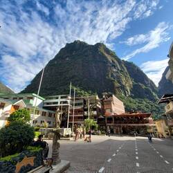 And of course, blue skies when descended back to the town