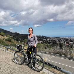 Von meiner sportlichen Leistung begeisterte Spanier, haben von sich aus angeboten, das festzuhalten