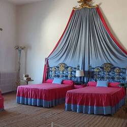 Schlafzimmer mit Blick auf's Meer