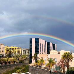 Regen und Sonne über Santa Cruz 🌈