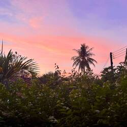Abendhimmel von meiner Terrasse aus