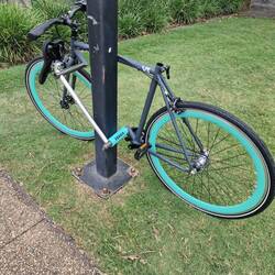 auch eine Möglichkeit sein Fahrrad abzuschliessen