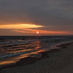 Sonnenaufgang in Ahlbeck am Strand