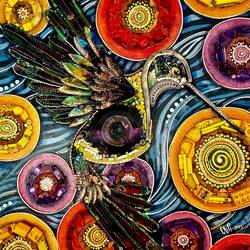 Art made from waste products