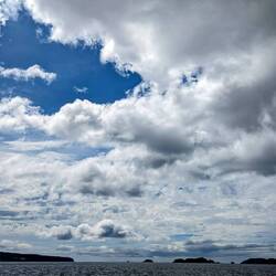 Clouds looking out towards Great Mercury