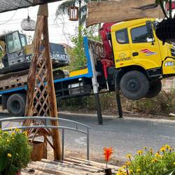 So kann man auch einen Bagger aufladen