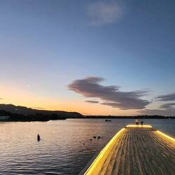 Sunset over Lake Rotorua