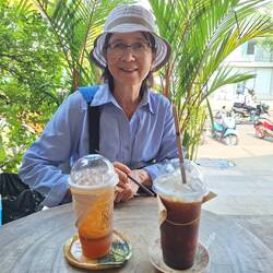 Stop for iced coffees and tea