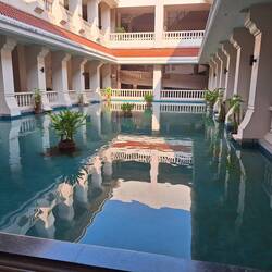 Pool within the museum common area