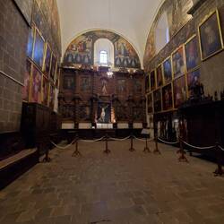 Inside one of the cathedral chambers