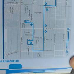 Our planned walk through the city