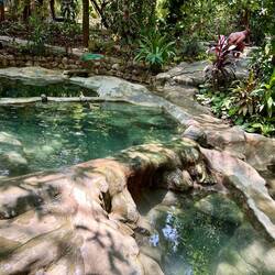 hier gab es verschiedene Temperaturen, bis zu 42 Grad