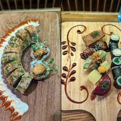 Waki waki- amazing veggie sushi, bit pricey (for Thailand) but treated myself, 9/10