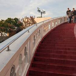 Steps up to Wat Saket and the Golden Mount