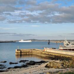 ...watching ferries go in and out