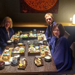 Beim 7 Gänge Abendessen