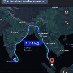 TukTuk Route nach Malaysia steht