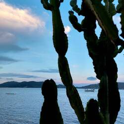 Sonnenuntergang auf unserer Terrasse geniessen 🤩