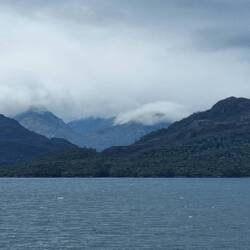 Clouds and mountains